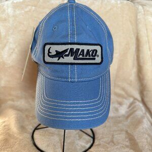 Mako Boats Officially Licensed Shark Logo Embroidered Patch Adjustable Cap Hat